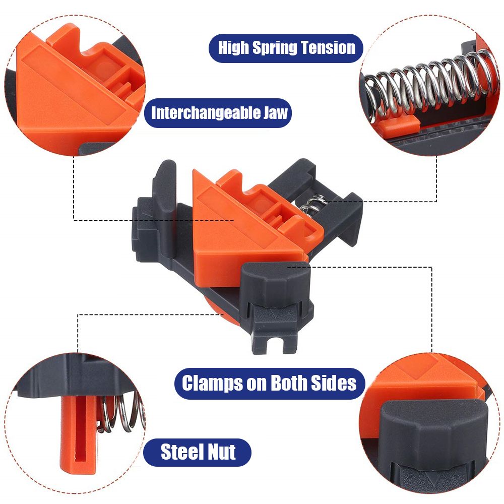Angle Clamps 4pcs Adjustable 90 Degree Clamps