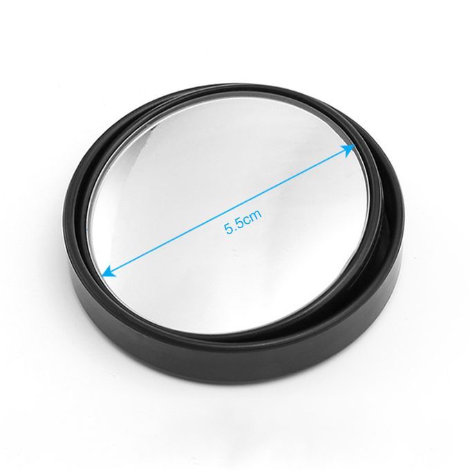 Backup Mirror Frameless Round Sideview Mirror Round-Black