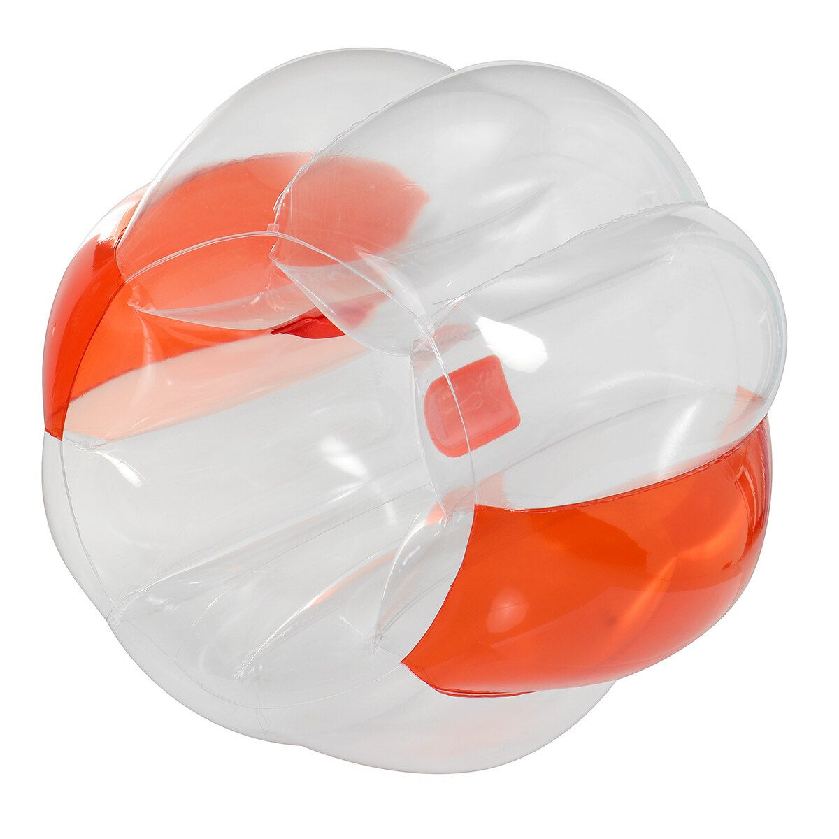 3/4FT PVC Inflatable Bouncing Ball Outdoor Bubble Soccer Ball Games Red 90x75
