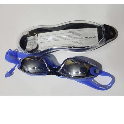 Antifog Mirror Coated Uv Protection Swimming Goggles - Blue