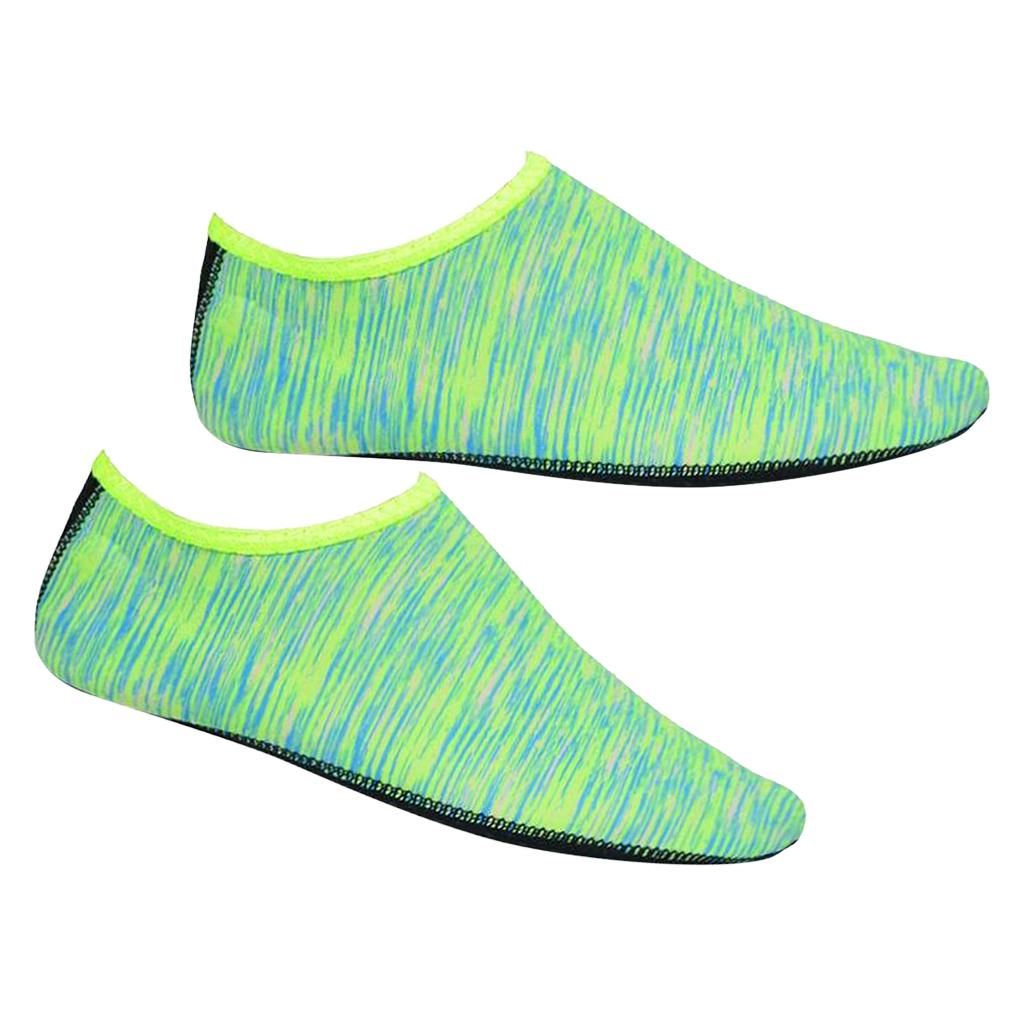 Soft Water Shoes Stretchy  Socks Yoga Swim Shoe Dive Sock Green XS