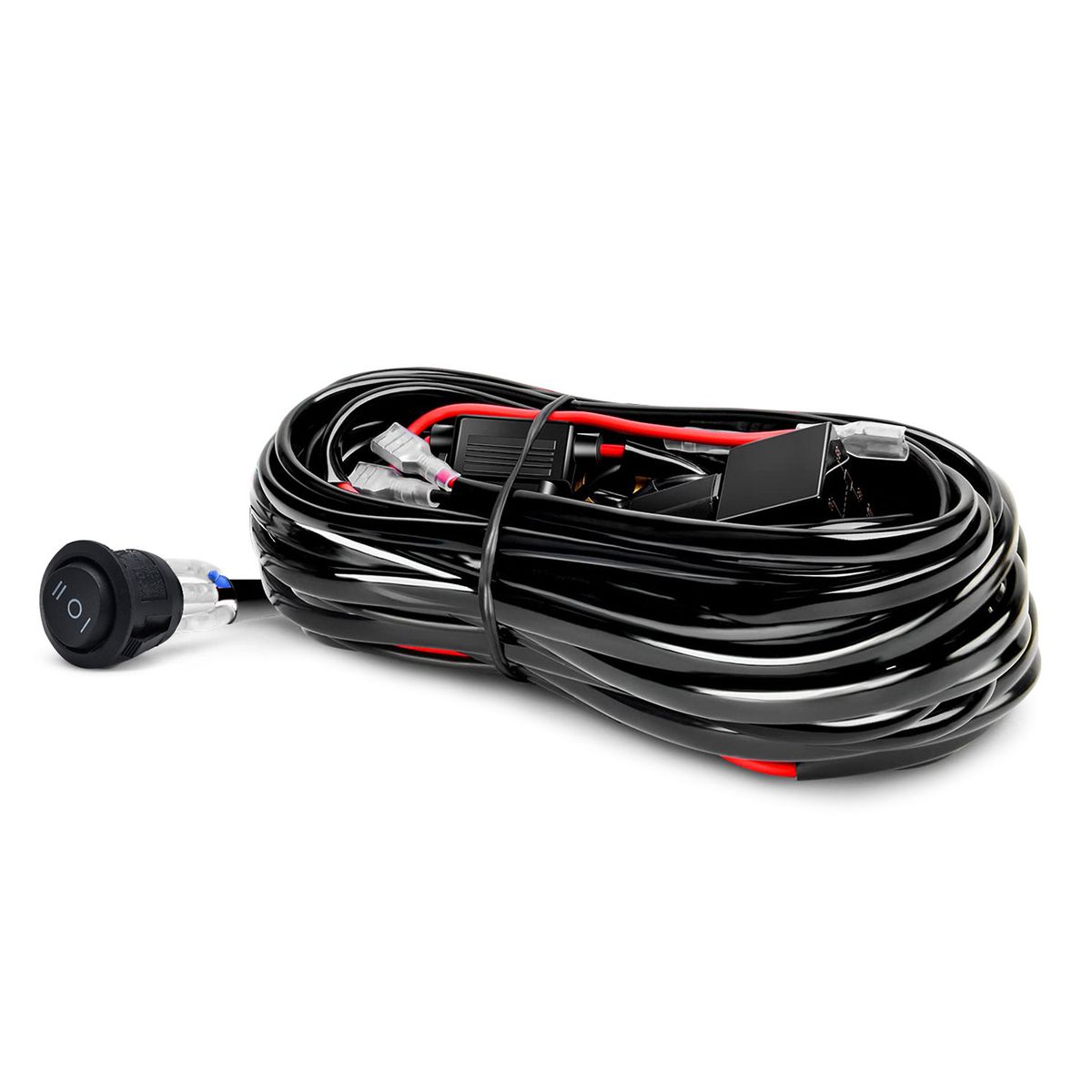 LED Light Bar Wiring Harness Kit, 480W 2 Leads 14 AWG LED