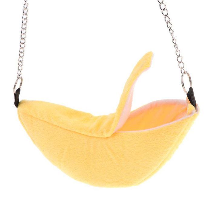 2Pc BANANA Hammock Hamster Bed Small Animal House Cage Nest For Yellow