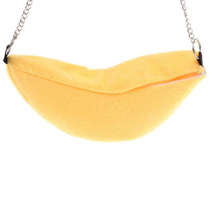 2Pc BANANA Hammock Hamster Bed Small Animal House Cage Nest For Yellow