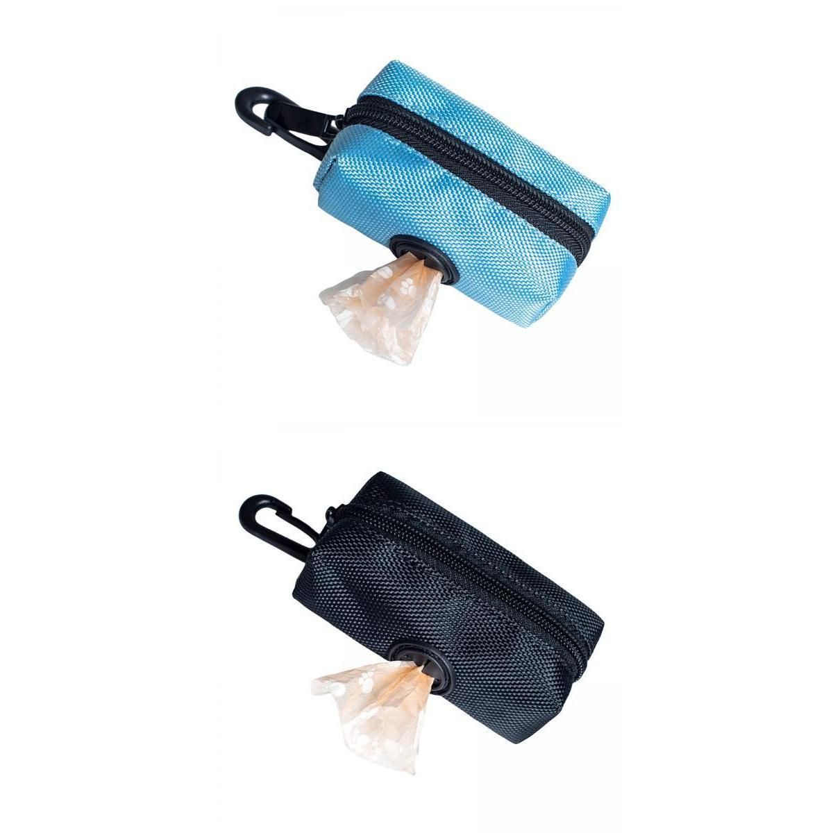 2Pcs Poop Waste Bag Dispenser Holder Poo Bags Puppy With Blue Black