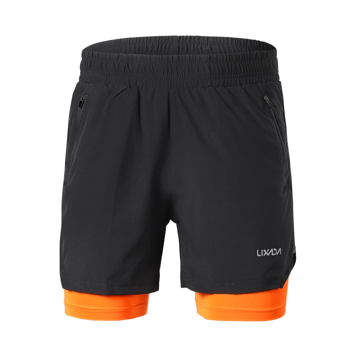 Men 2 In 1 Running Shorts Quick Drying Breathable