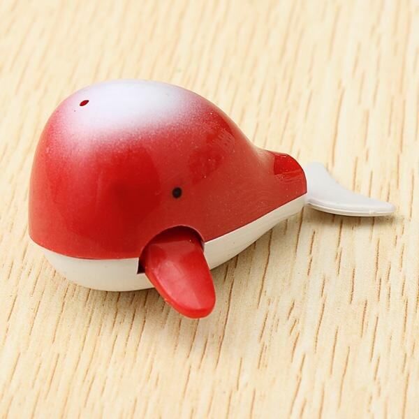 Baby Children Kids Bath Bathing Fun Clockwork Wind Up Dolphin Swimming Tub Toy Apricot