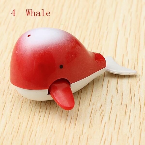 Baby Children Kids Bath Bathing Fun Clockwork Wind Up Dolphin Swimming Tub Toy Apricot