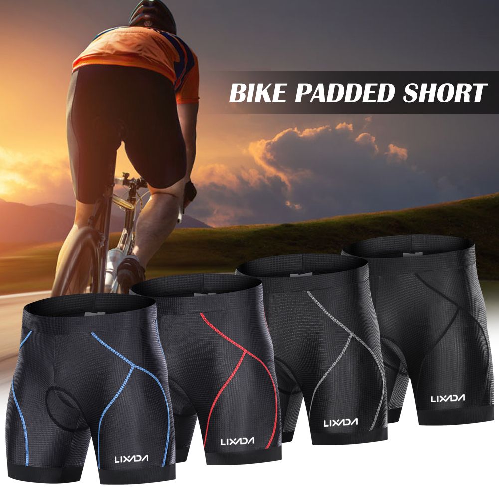 Men Bike Padded Shorts With Anti-Slip Leg Grips