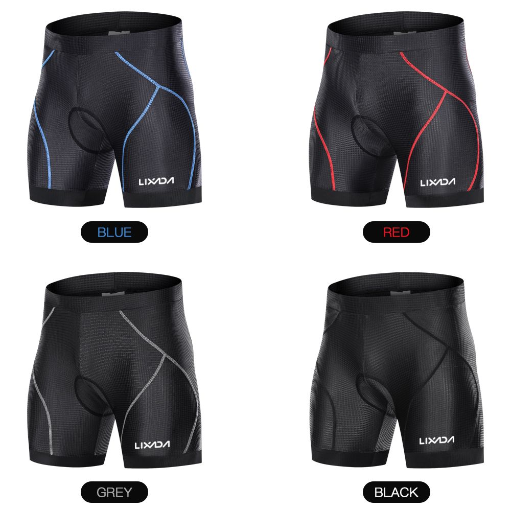 Men Bike Padded Shorts With Anti-Slip Leg Grips