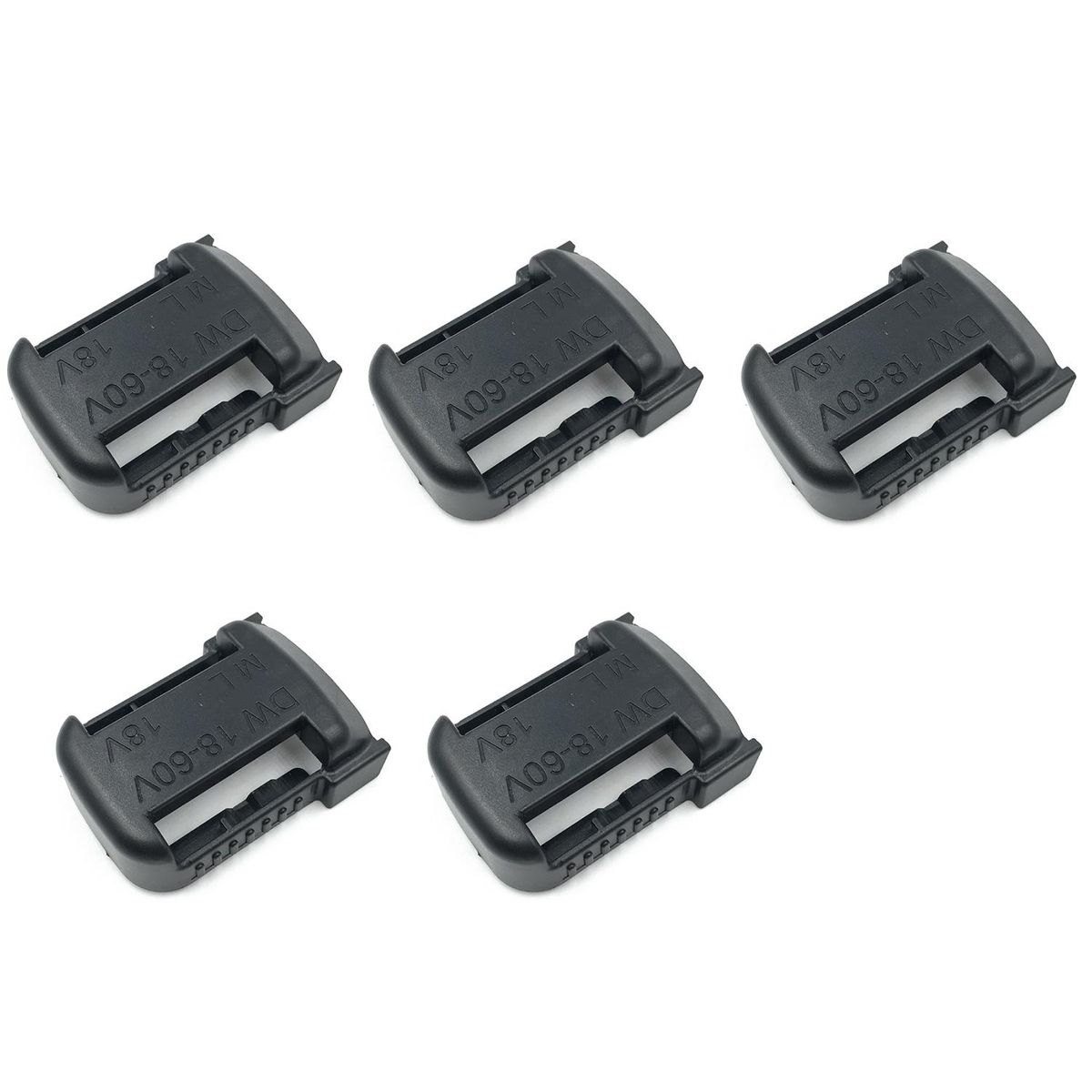 5Pcs/Set Battery Mounts Storage Holder for Milwau M18/DW