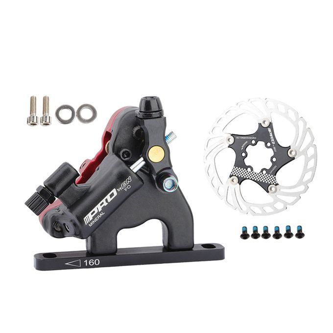 MTB Bike Bicycle Hydraulic Disc Brakes Levers Front Cliper + Disc