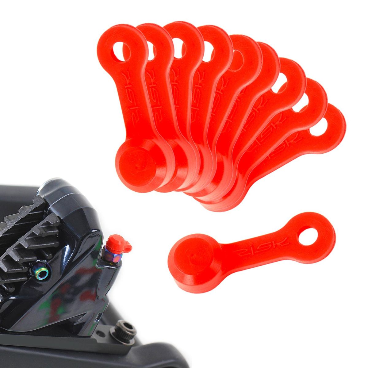 10x Brake Bleed Nipple Rubber  Dust Cover Grease Zerk Fitting  Red 10