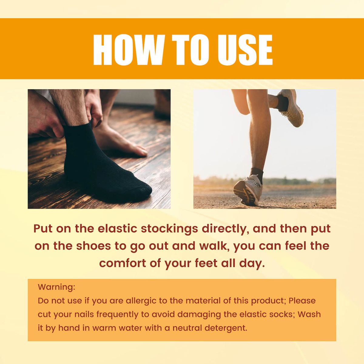 Tourmaline Ionic Body Shaping Slimming Stretch Socks Unisex
