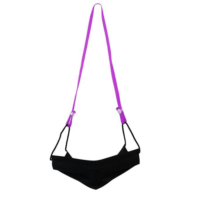 Rope Extension Belt Ear Prote Tion Belt Hanging Ne K Windproof Anti-drop-purple