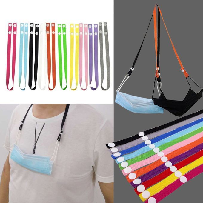 Rope Extension Belt Ear Prote Tion Belt Hanging Ne K Windproof Anti-drop-purple
