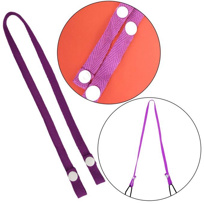 Rope Extension Belt Ear Prote Tion Belt Hanging Ne K Windproof Anti-drop-purple