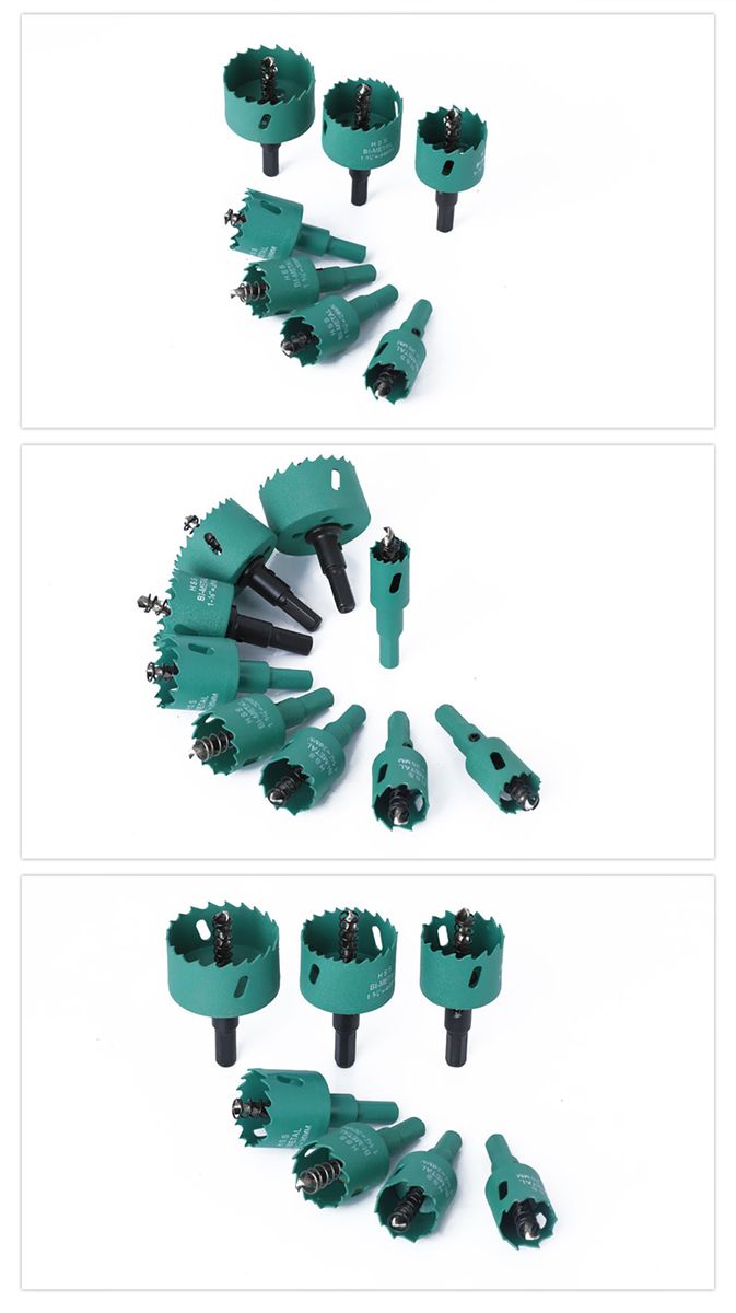 9 PCS Bi-metal Hole Saw Drill Bit Set 19mm-51mm High Speed