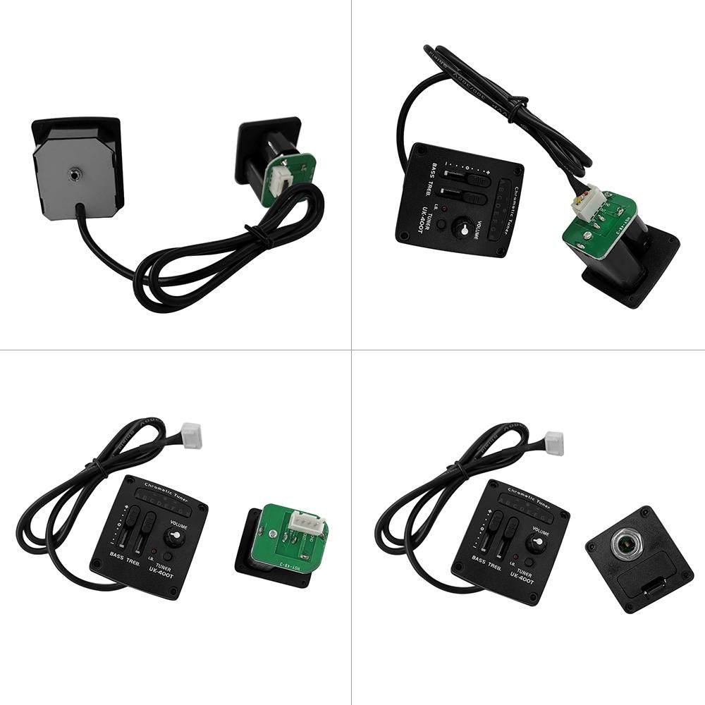 UK-400T Ukulele Ukelele Piezo Pickup Preamp 2-Band EQ Equalizer Tuner System