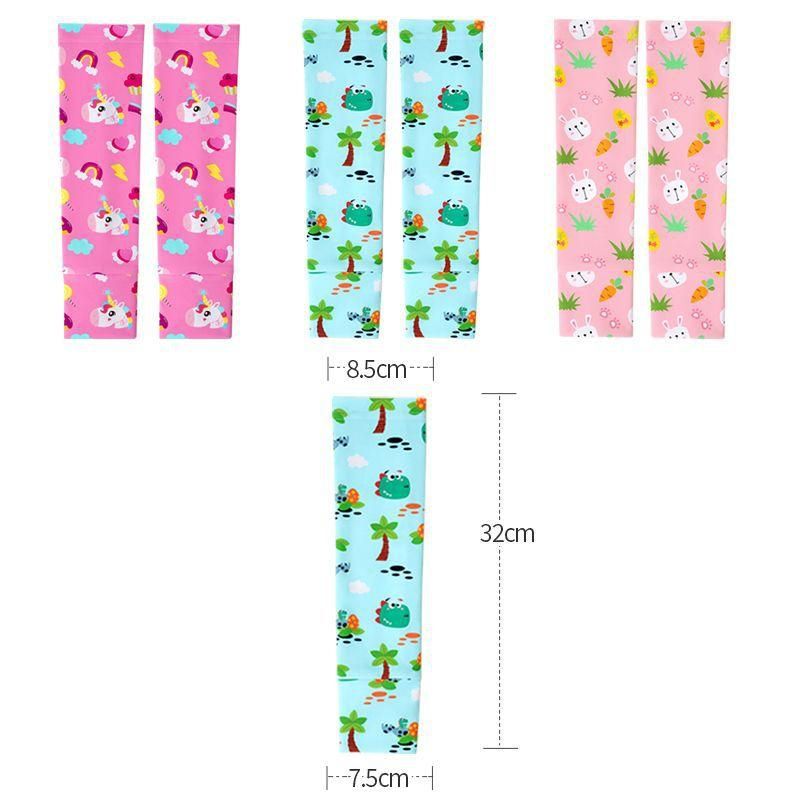 Lemonkid Children's Sun Protection Ice Sleeve Boy Girl Baby Summer Ultra-Thin UV Protection Viscose Fiber Oversleeve