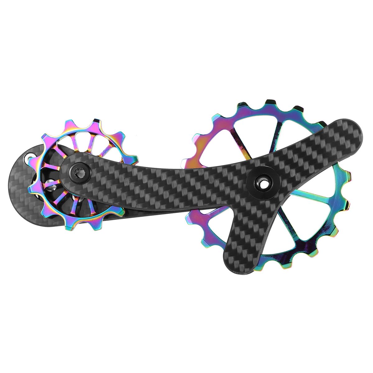 18T Carbon Fiber Rear Derailleurs Guide Bike Ceramic Bearing