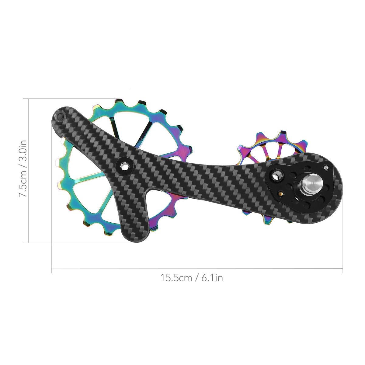 18T Carbon Fiber Rear Derailleurs Guide Bike Ceramic Bearing