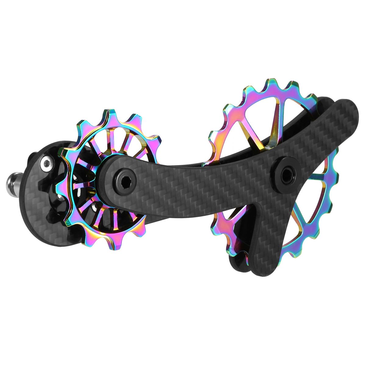 18T Carbon Fiber Rear Derailleurs Guide Bike Ceramic Bearing