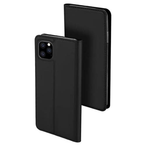 Leather Flip Case For iPhone 12 Pro- Black