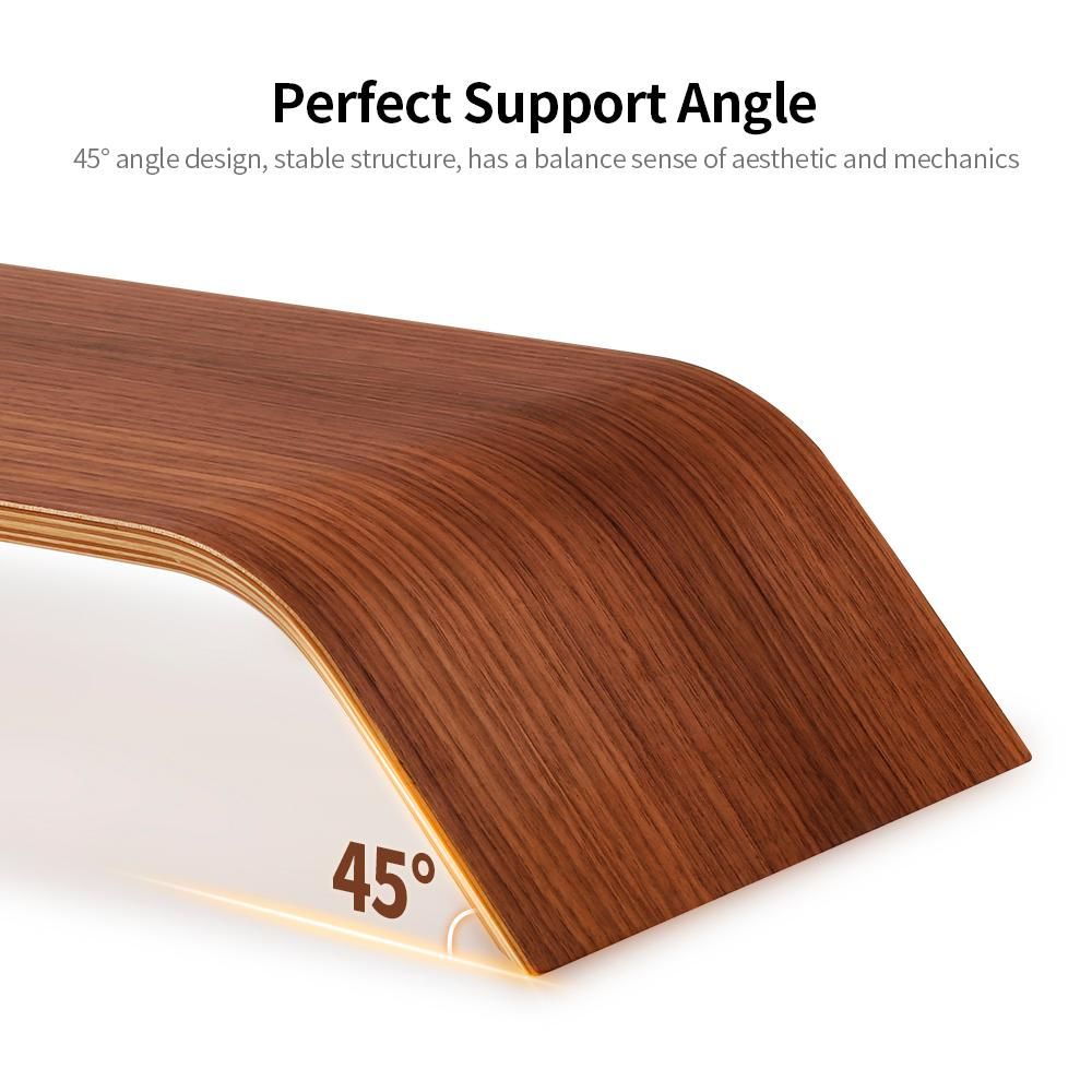 SAMDI Wooden Stand All-in-one Machine Monitor Laptop Holder Strong Bearing Capacity Stable Wooden Bracket Replacement for iMac