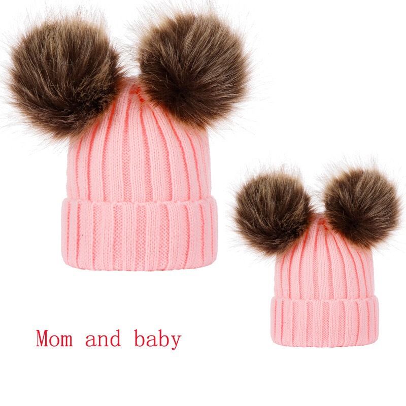 2in1Baby And Mum Wool Headwarmer Cap Beanie