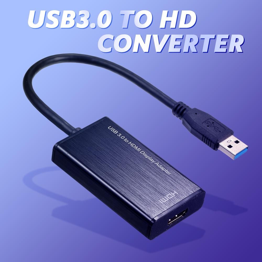 USB3.0 to HD Adapter Converter 1920*1080 Resolution Connect PC Laptop to TV Projector Monitor Wide Compatibility