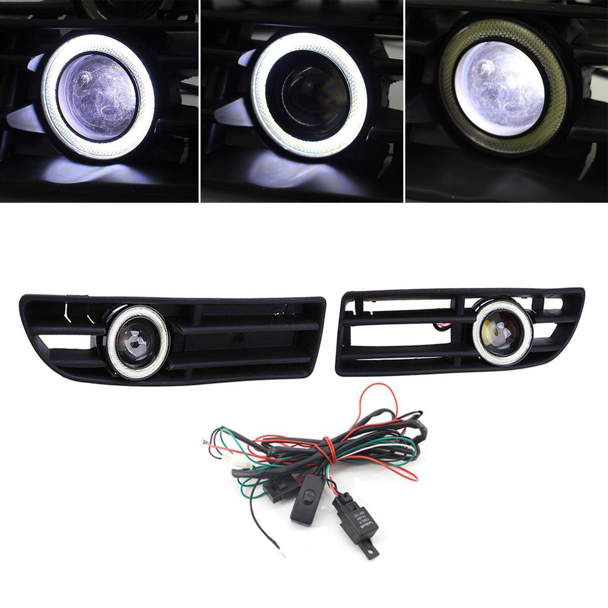 Fog Light LED Front Bumper Grille DRL Lamp Part Replacement