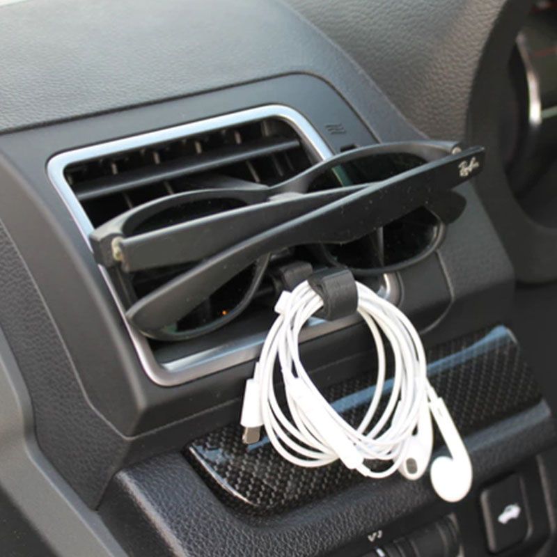 2pcs Car Air Conditioning Clip Glasses Key Earphon