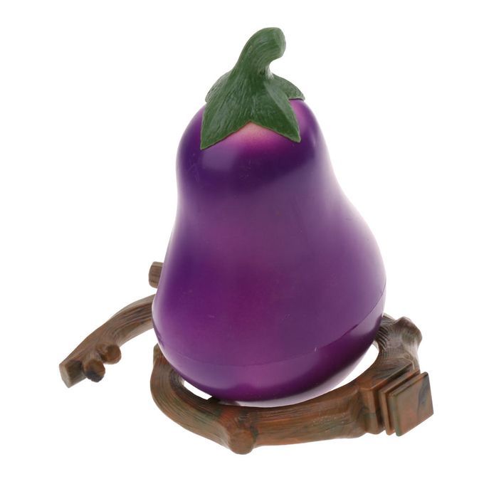 Fruit-Shaped Bird Feeder Food Water Feeding Drinker Parrot Eggplant