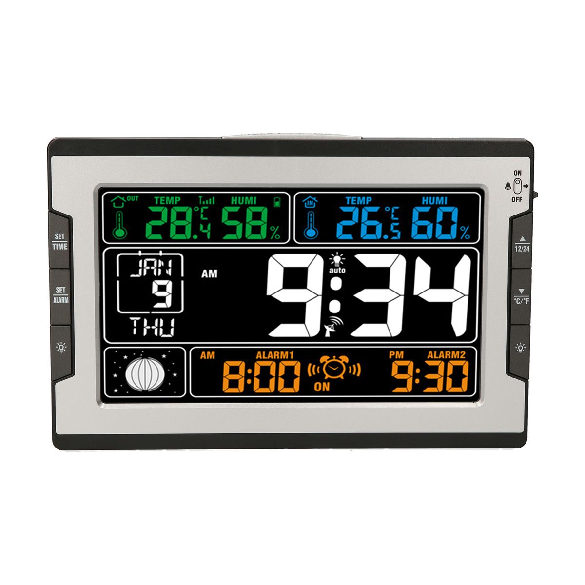 Indoor Outdoor Temperature Humidity Digital Multifunctional