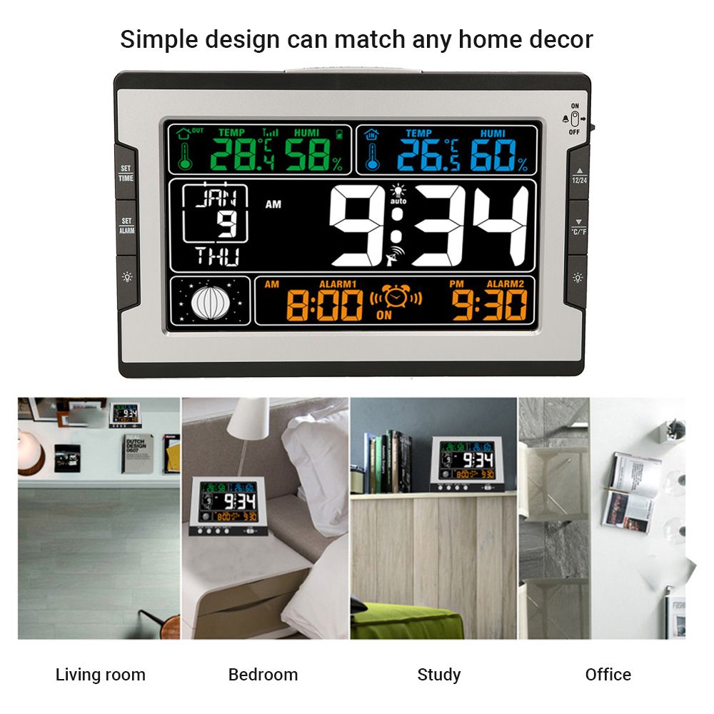 Indoor Outdoor Temperature Humidity Digital Multifunctional