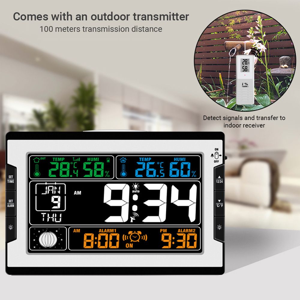 Indoor Outdoor Temperature Humidity Digital Multifunctional