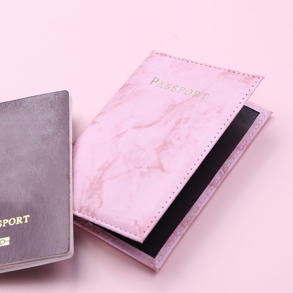 Women Cute Leather Passport  Cover Air Tickets For Cards Travel Passport Holder Wallet Case