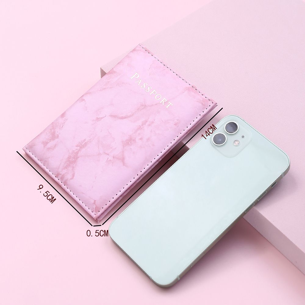 Women Cute Leather Passport  Cover Air Tickets For Cards Travel Passport Holder Wallet Case