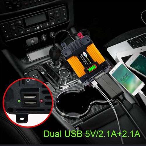 DC 12V To AC 220V Car Power Inverter Peaks Power 6000W Rated Power 500W