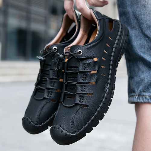 Big Size Mens Outdoor Hiking Shoes-Black