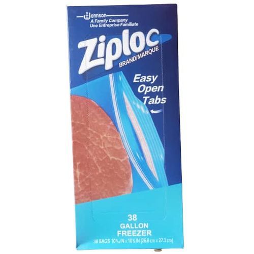 Double Zipper 38 Gallon Freezer Bags