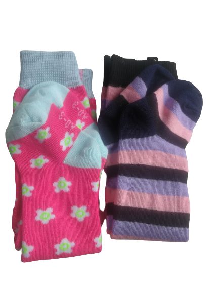 Girls Plain Tight/Socks - (2pcs)