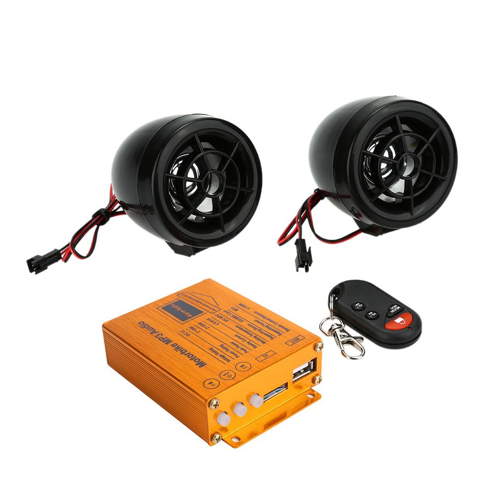 Motorcycle MP3 Player Speakers Audio Sound System FM Radio