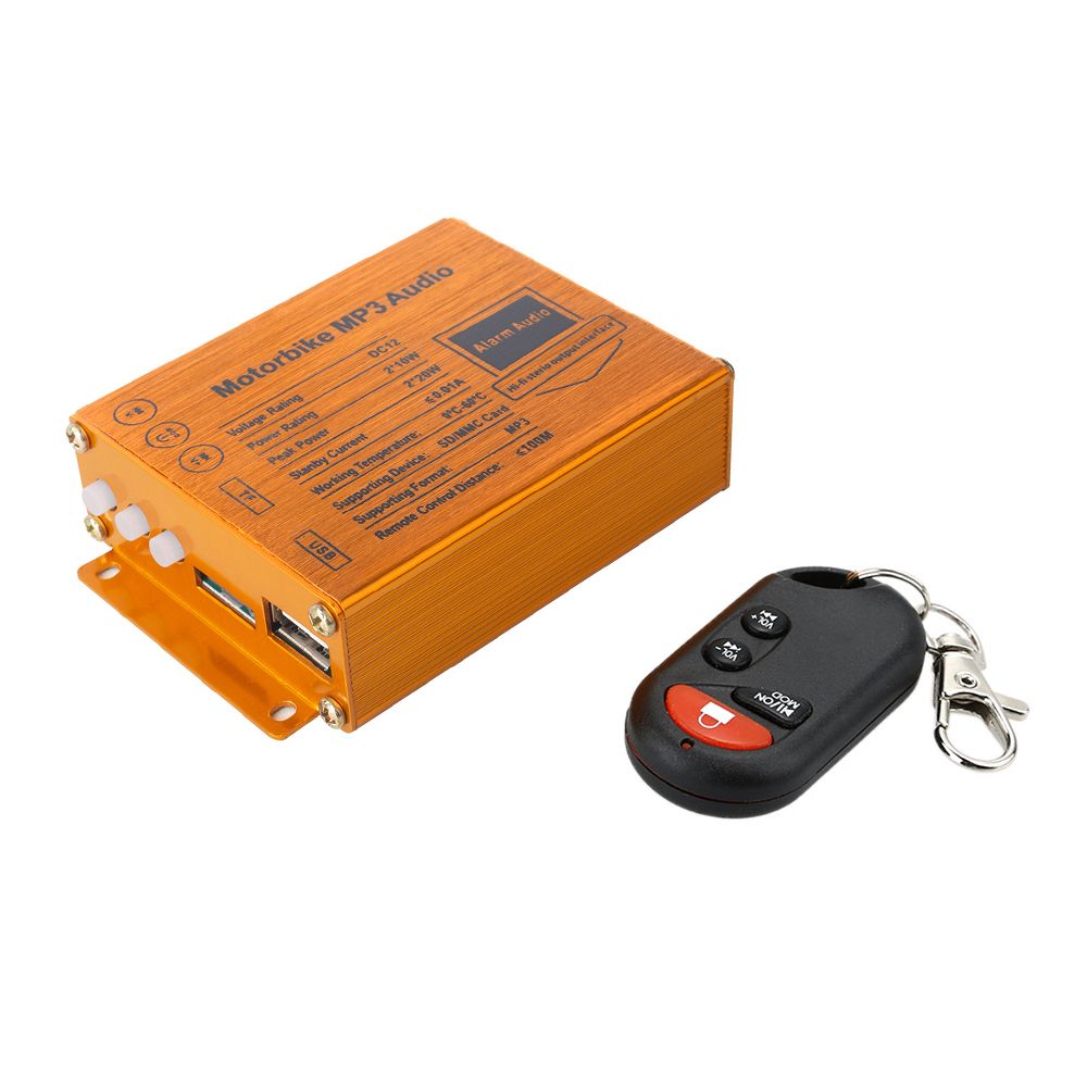 Motorcycle MP3 Player Speakers Audio Sound System FM Radio