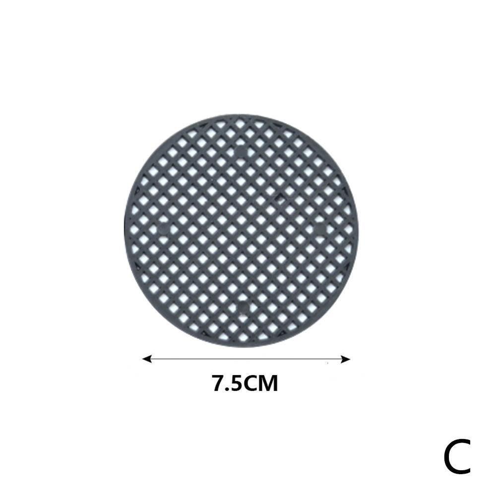 10Pcs Flower Pot Hole Mesh Pad Bonsai Pot Bottom Grid Mat Bottom Mat Prevent Soil Loss Breathable Gasket (Black)