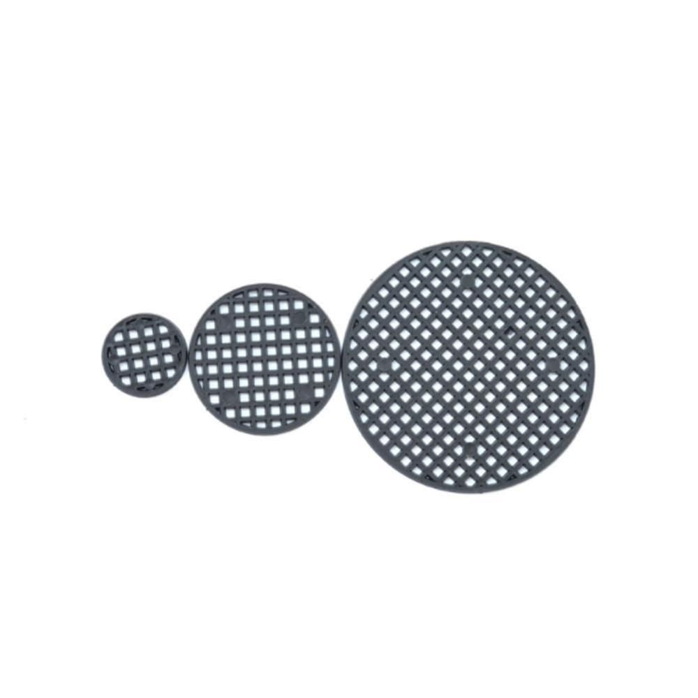 10Pcs Flower Pot Hole Mesh Pad Bonsai Pot Bottom Grid Mat Bottom Mat Prevent Soil Loss Breathable Gasket (Black)