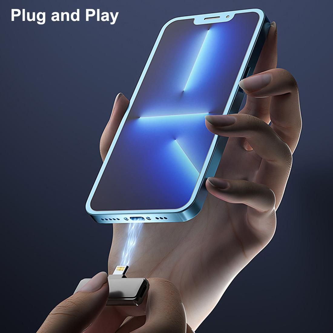 Wireless Lavalier Microphones Omnidirectional Recording Portable Charging Case