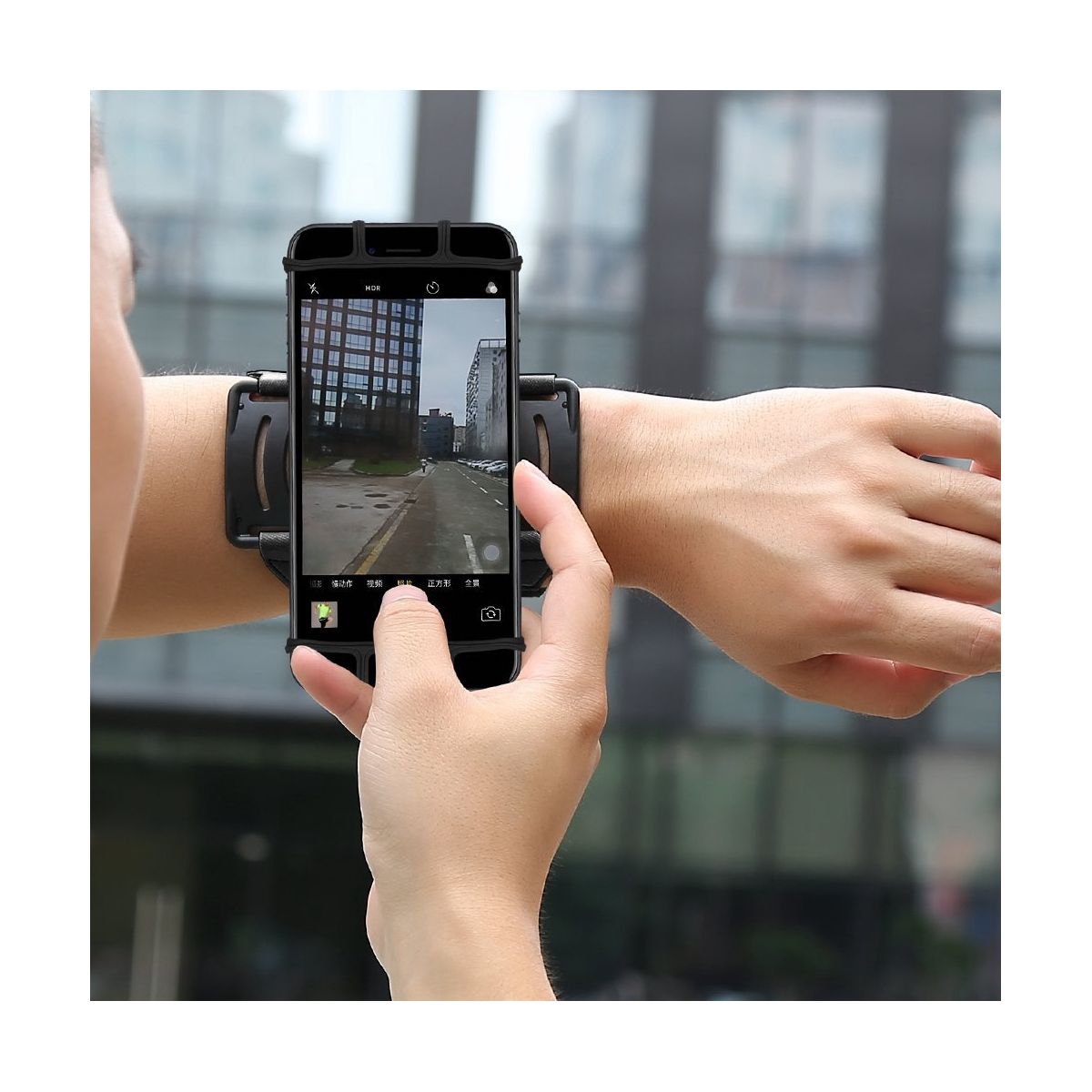 Outdoor Sports Wrist Phone Pouch Removable Rotating Phone