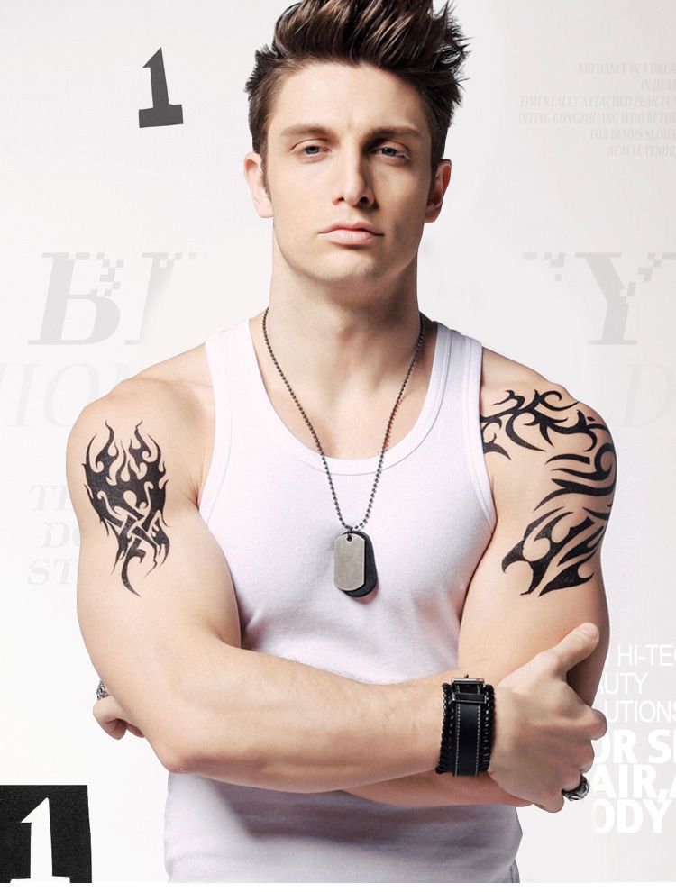 2-in-1 Premium Singlet Men's (UnderWear) - Black/White